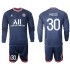 Camisola Paris Saint-Germain MESSI 30 Criança Equipamento Primeiro 2021-2022 Manga Comprida